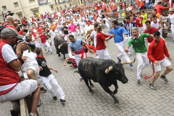 Pamplona bulls fermin gored