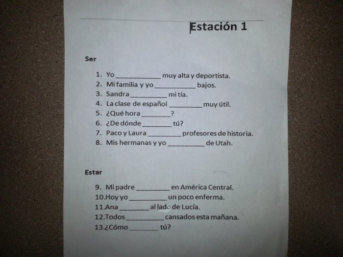 Gramatica a the verb estar answers key page 76